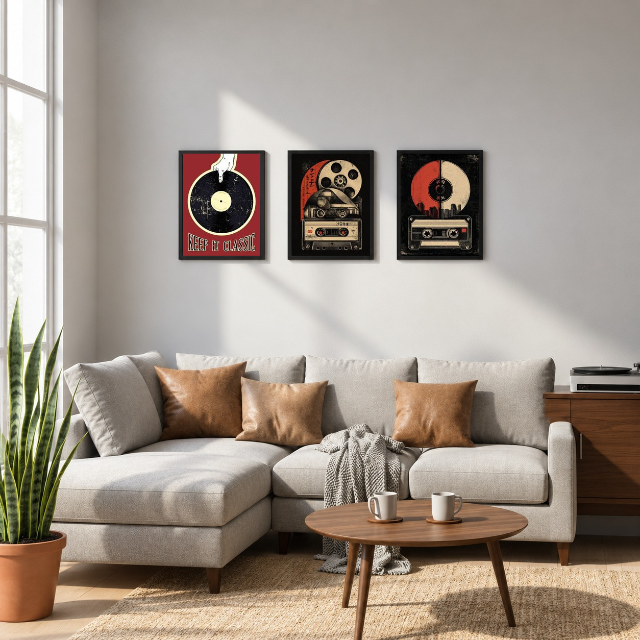 Music Set of 3 Framed Prints