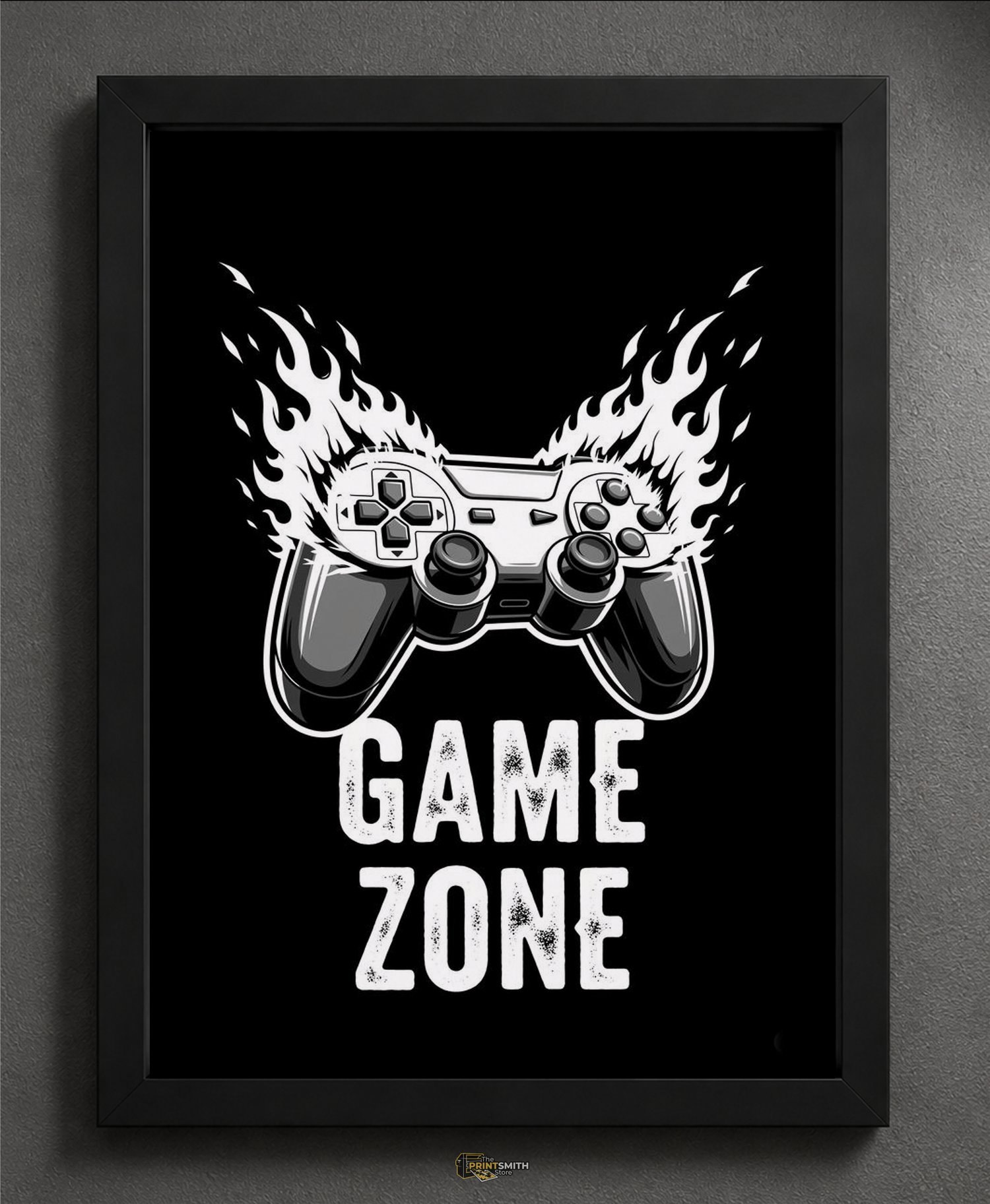 Game Zone T-Shirt — Framed Print view 1