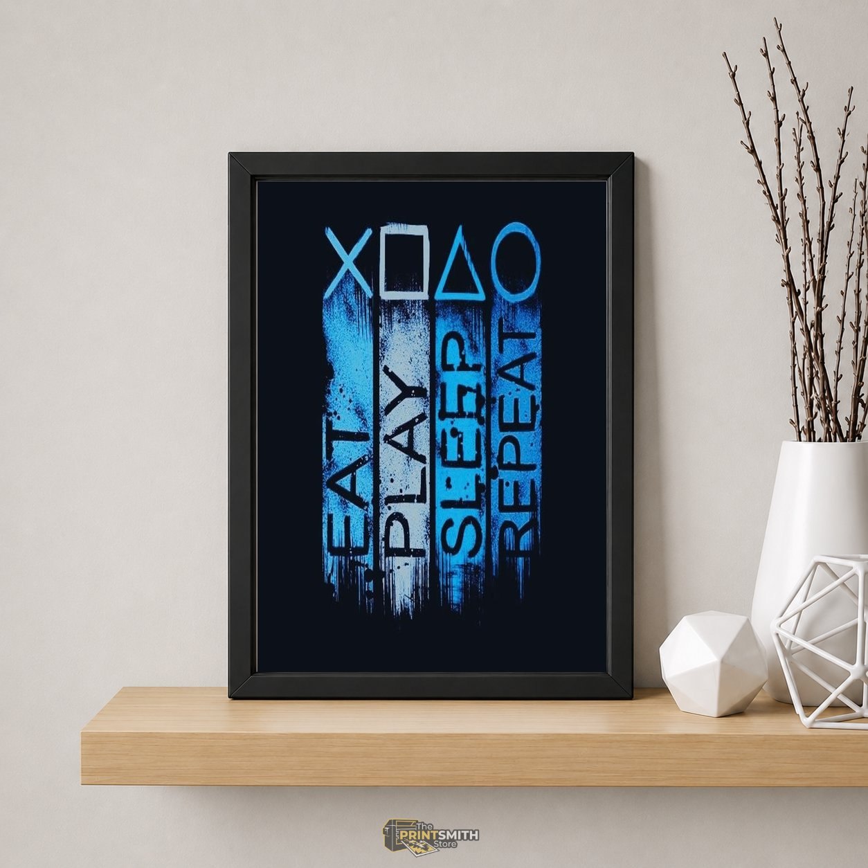 Gaming Life Cycle Frame — Framed Print view 4