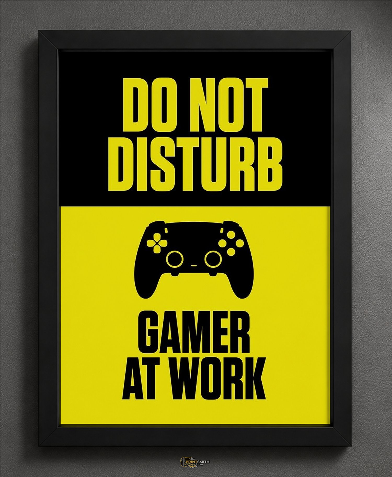 Do Not Disturb Gamer At Work Frame — Framed Print view 2