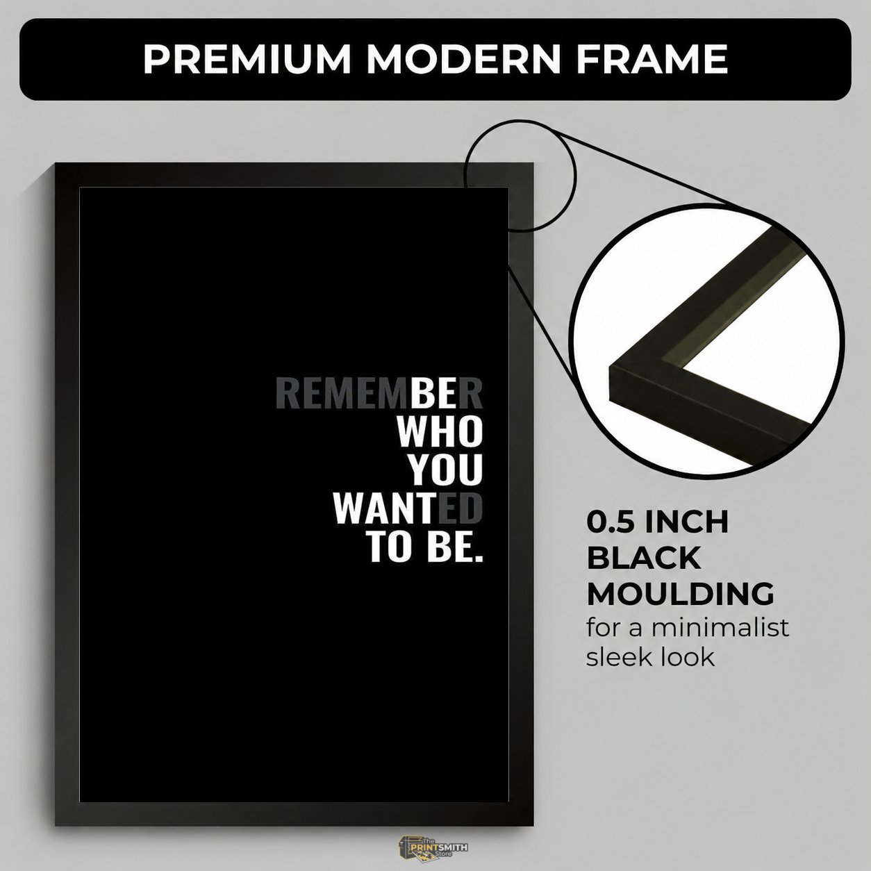 Remember Who You Wanted To Be Frame — Framed Print view 2