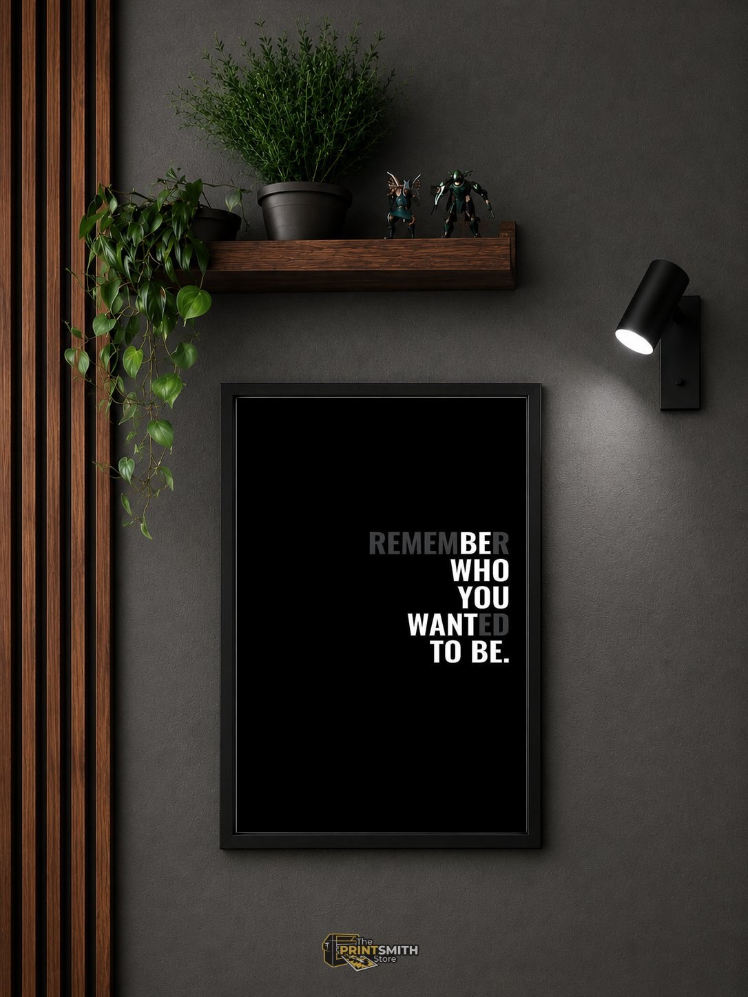 Remember Who You Wanted To Be Frame — Framed Print view 4