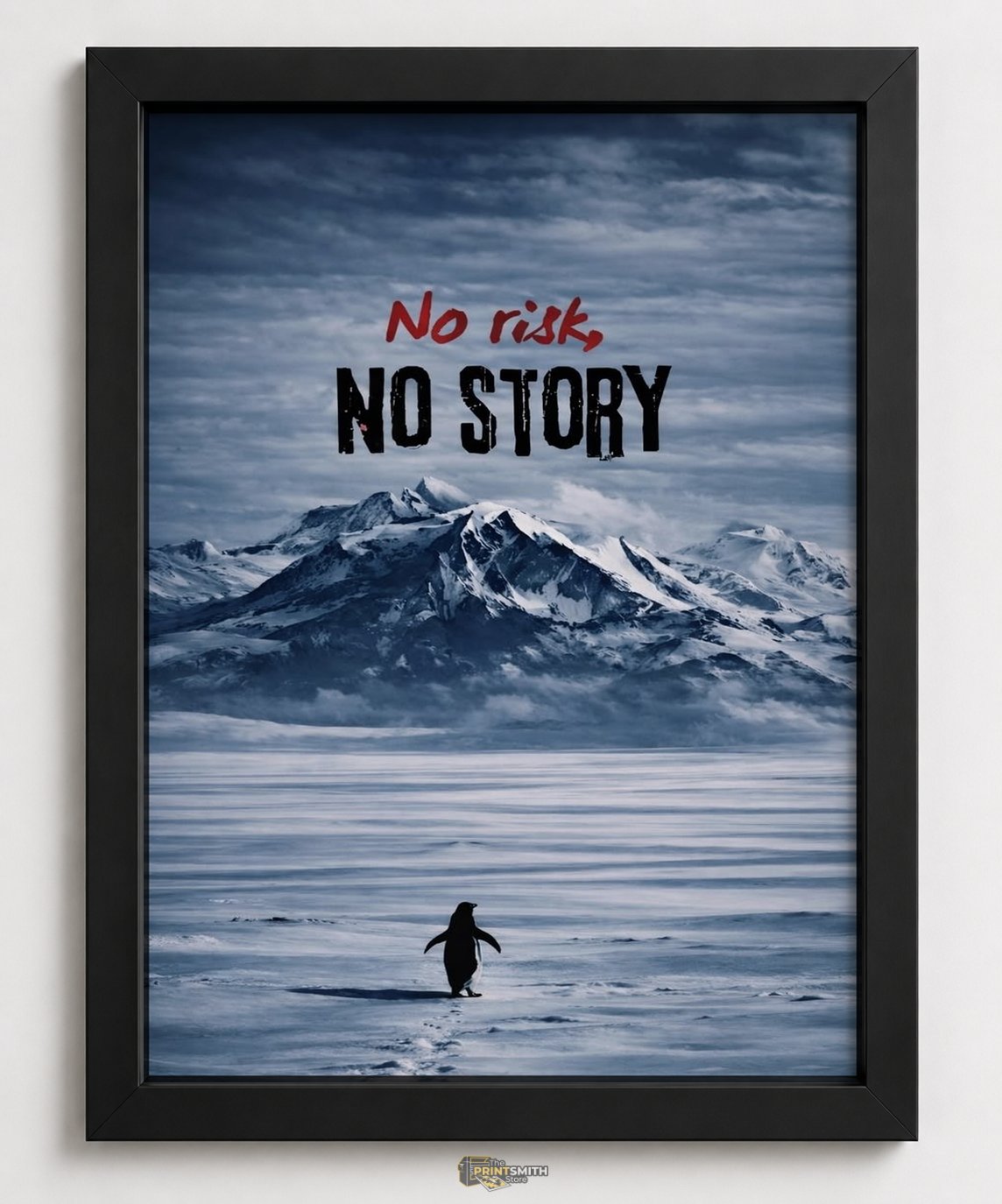 No Risk No Story Frame — Framed Print view 2