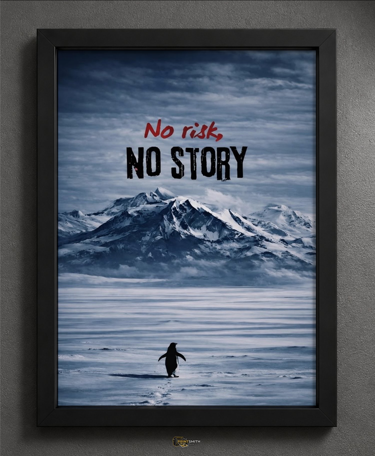 No Risk No Story Frame — Framed Print view 5