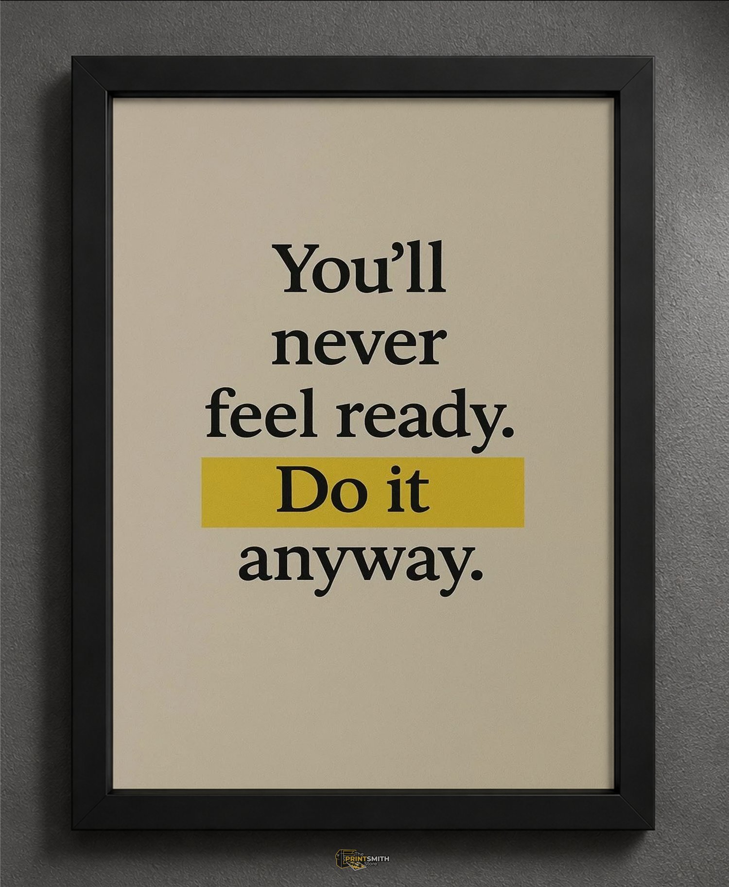 Inspirational Quote Frame — Framed Print view 2