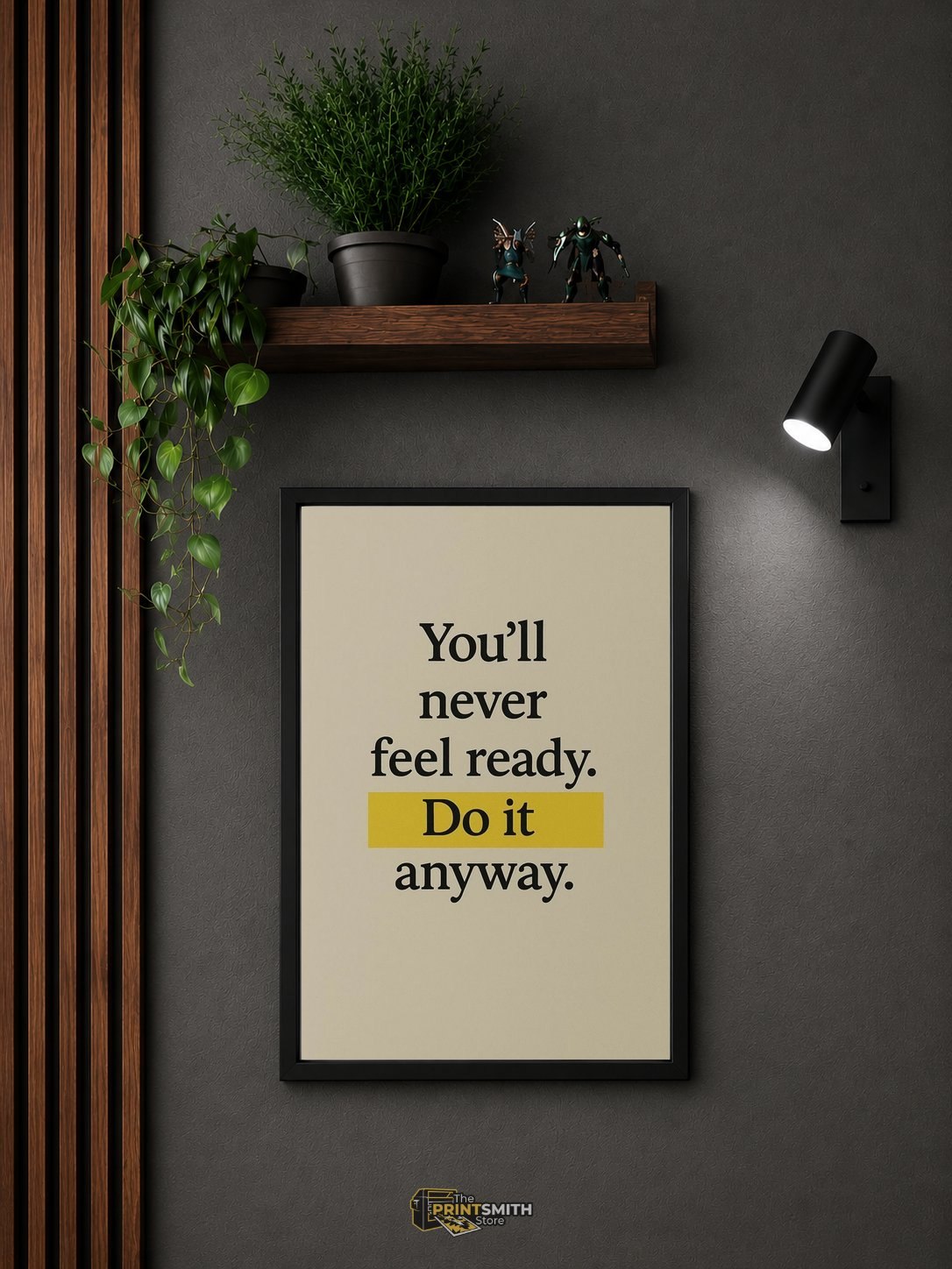 Inspirational Quote Frame — Framed Print view 4