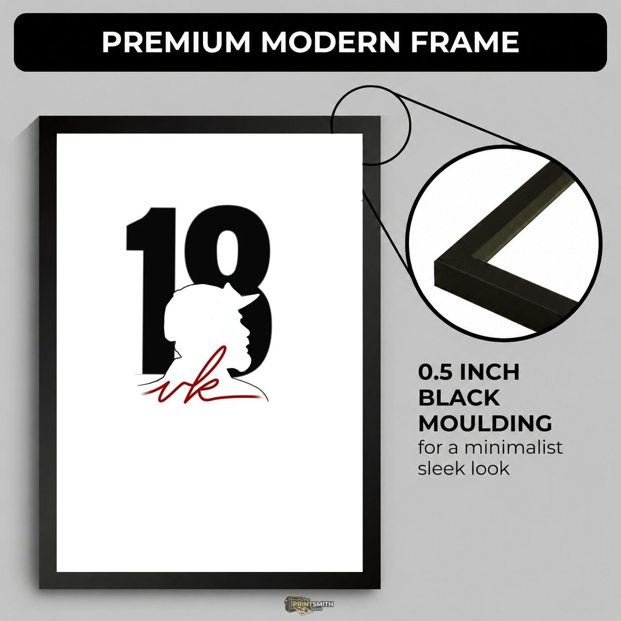 18 vk Frame — Framed Print