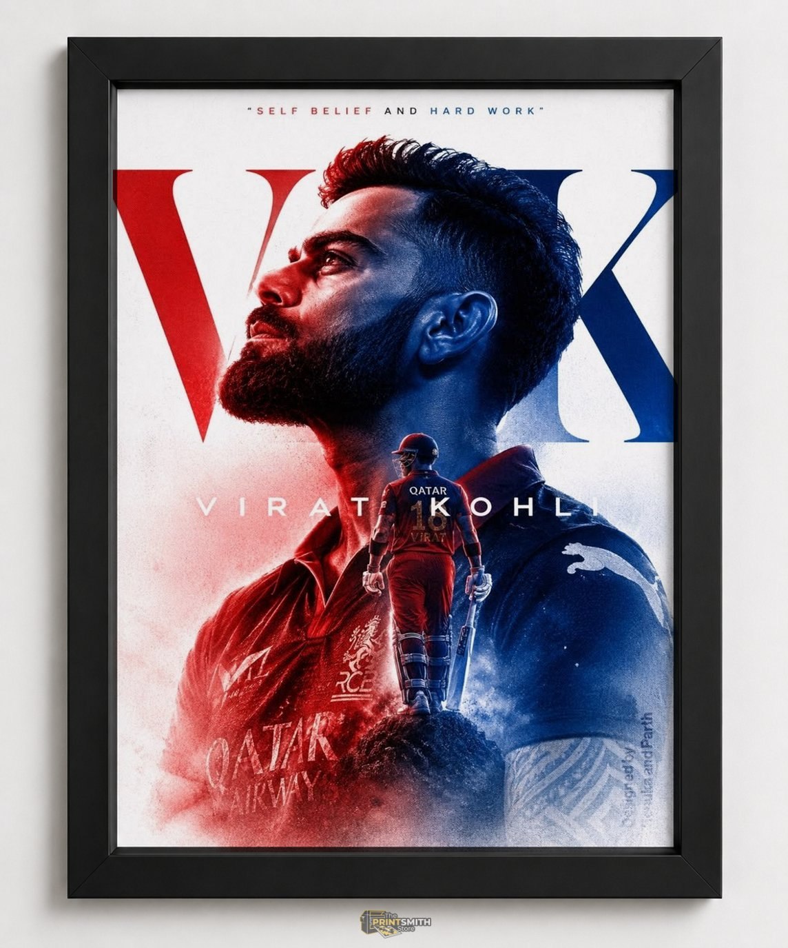Virat Kohli Tribute Frame — Framed Print view 1