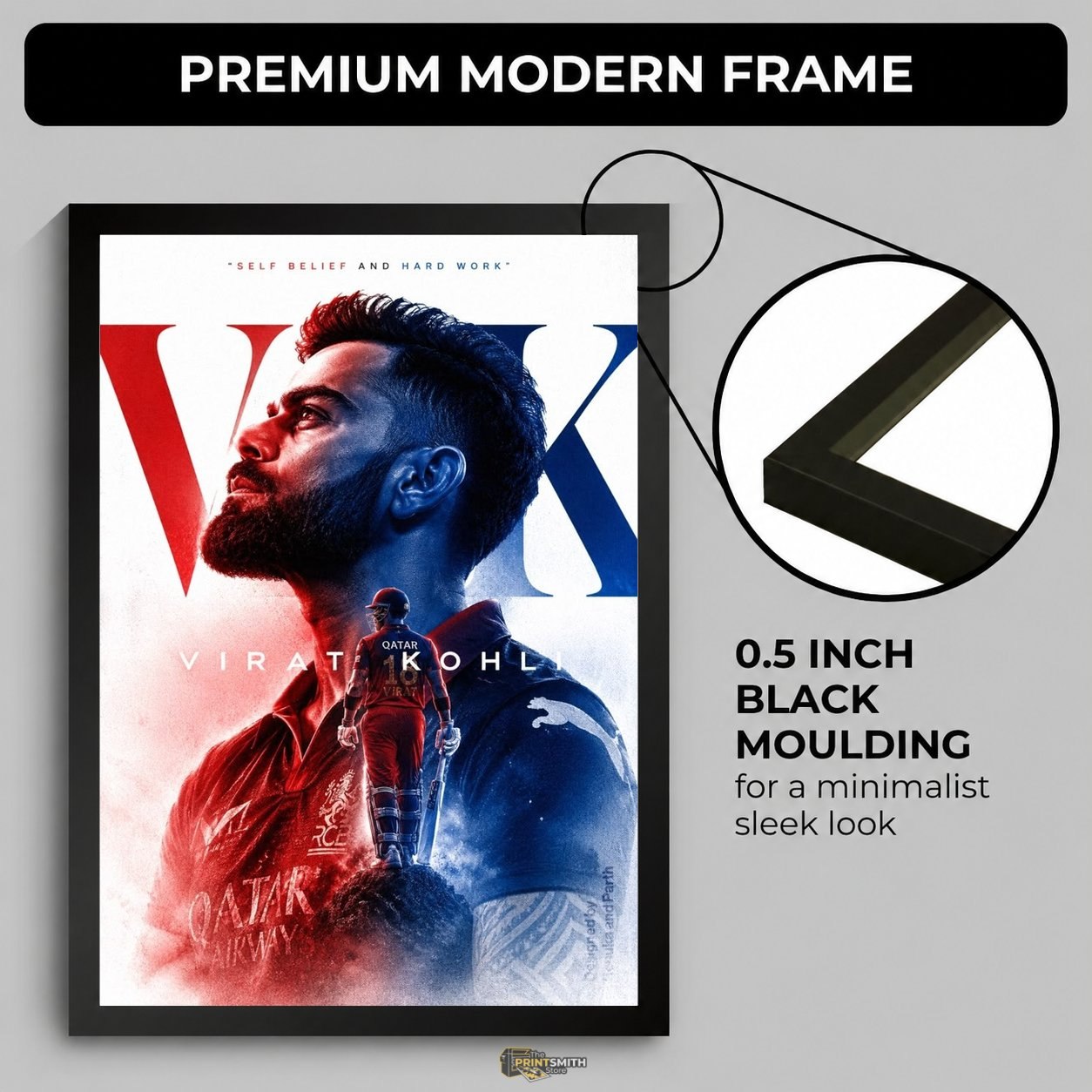 Virat Kohli Tribute Frame — Framed Print view 3