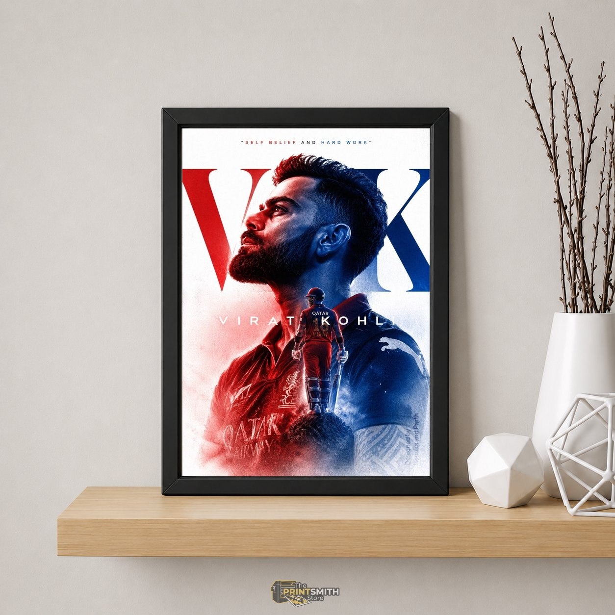 Virat Kohli Tribute Frame — Framed Print