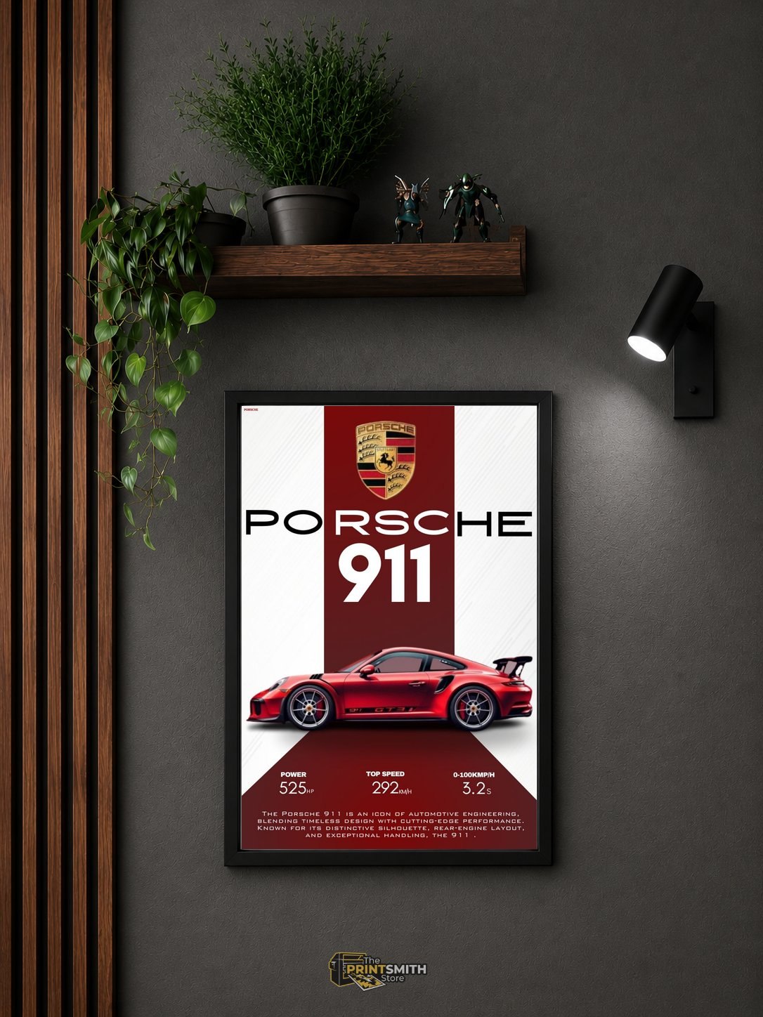 Porsche 911 Sports Car — Framed Print view 5
