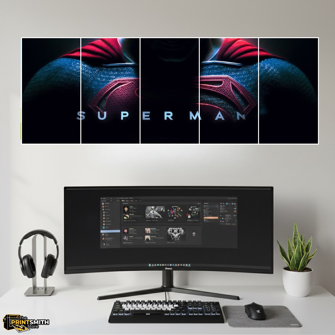 Superman Logo Closeup — 5-Piece Set