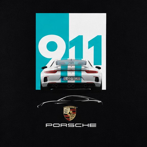 Porsche 911 T-Shirt — T-Shirt view 6