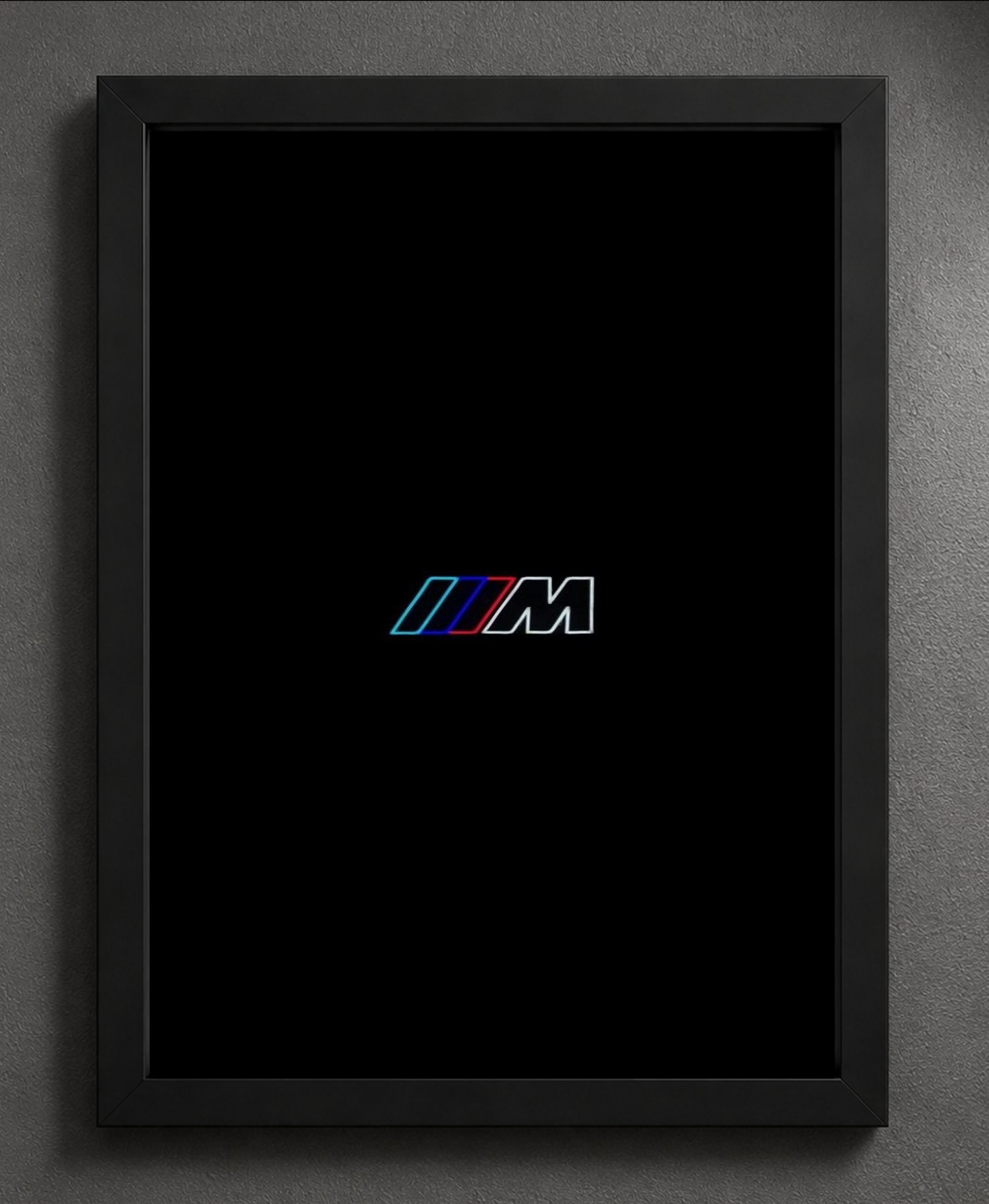 M Power Emblem T-Shirt — Framed Print view 5