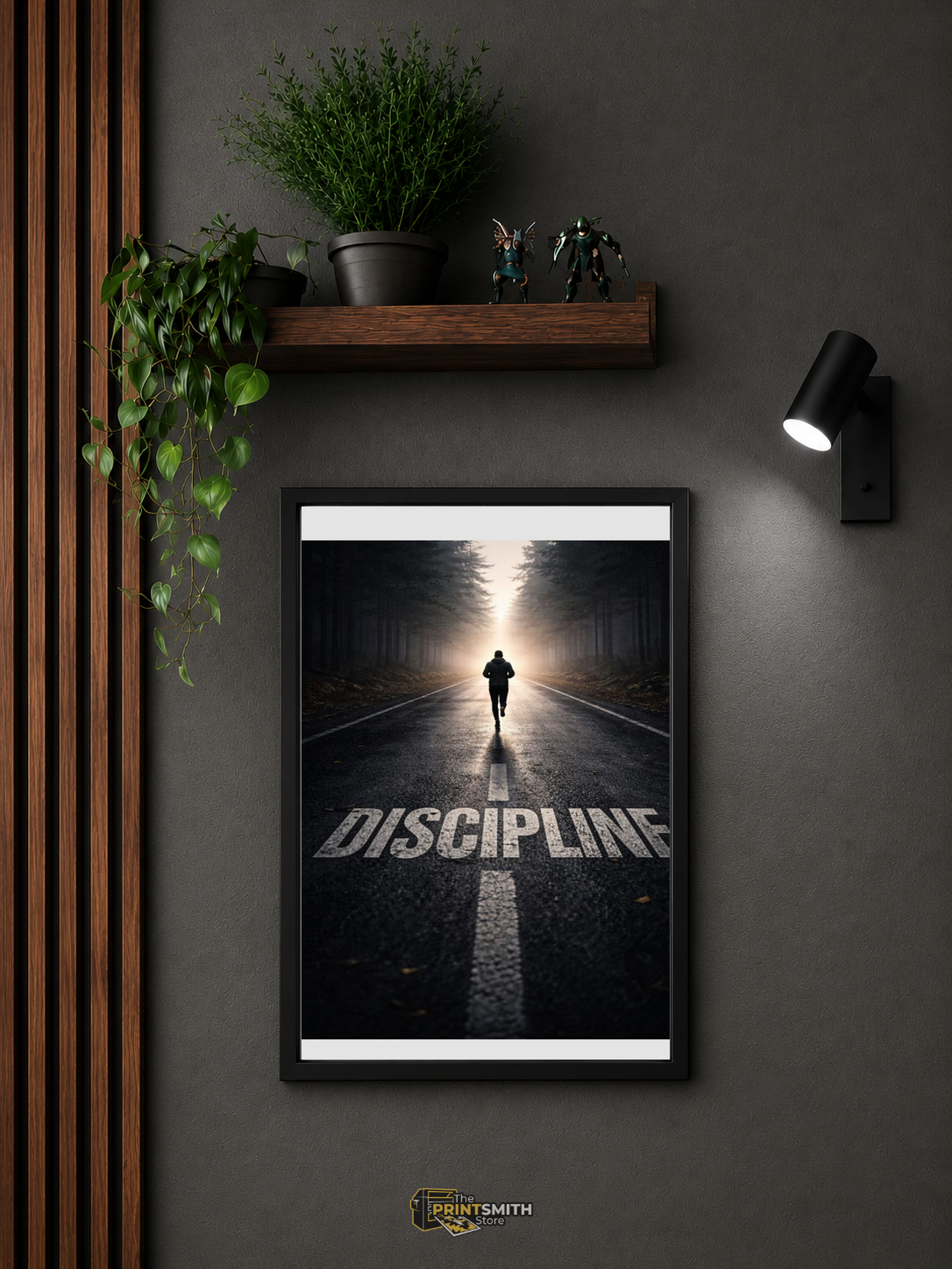 Discipline Road Runner Motivational Frame — Framed Print view 3