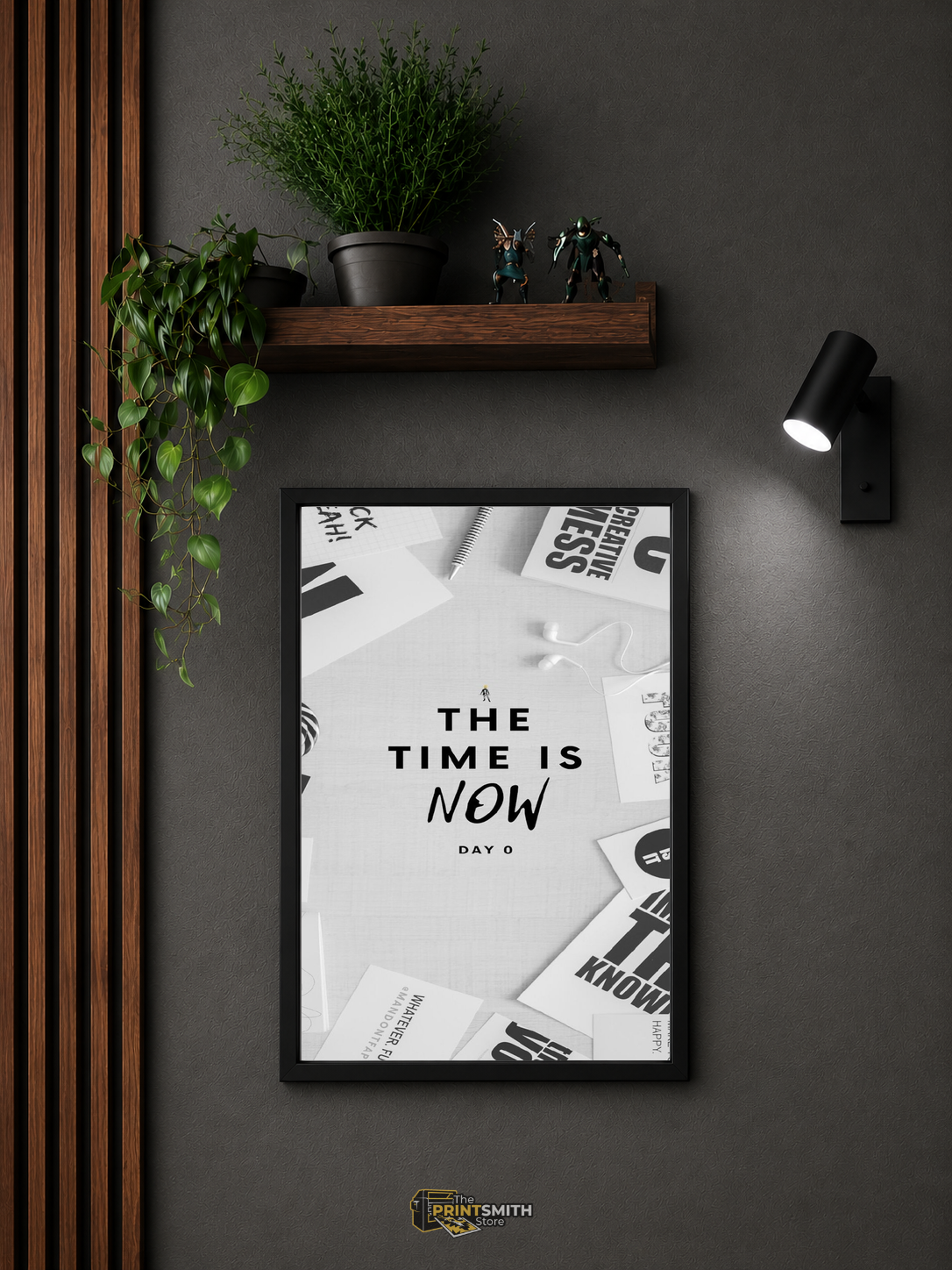 The Time Is Now Frame — Framed Print view 3