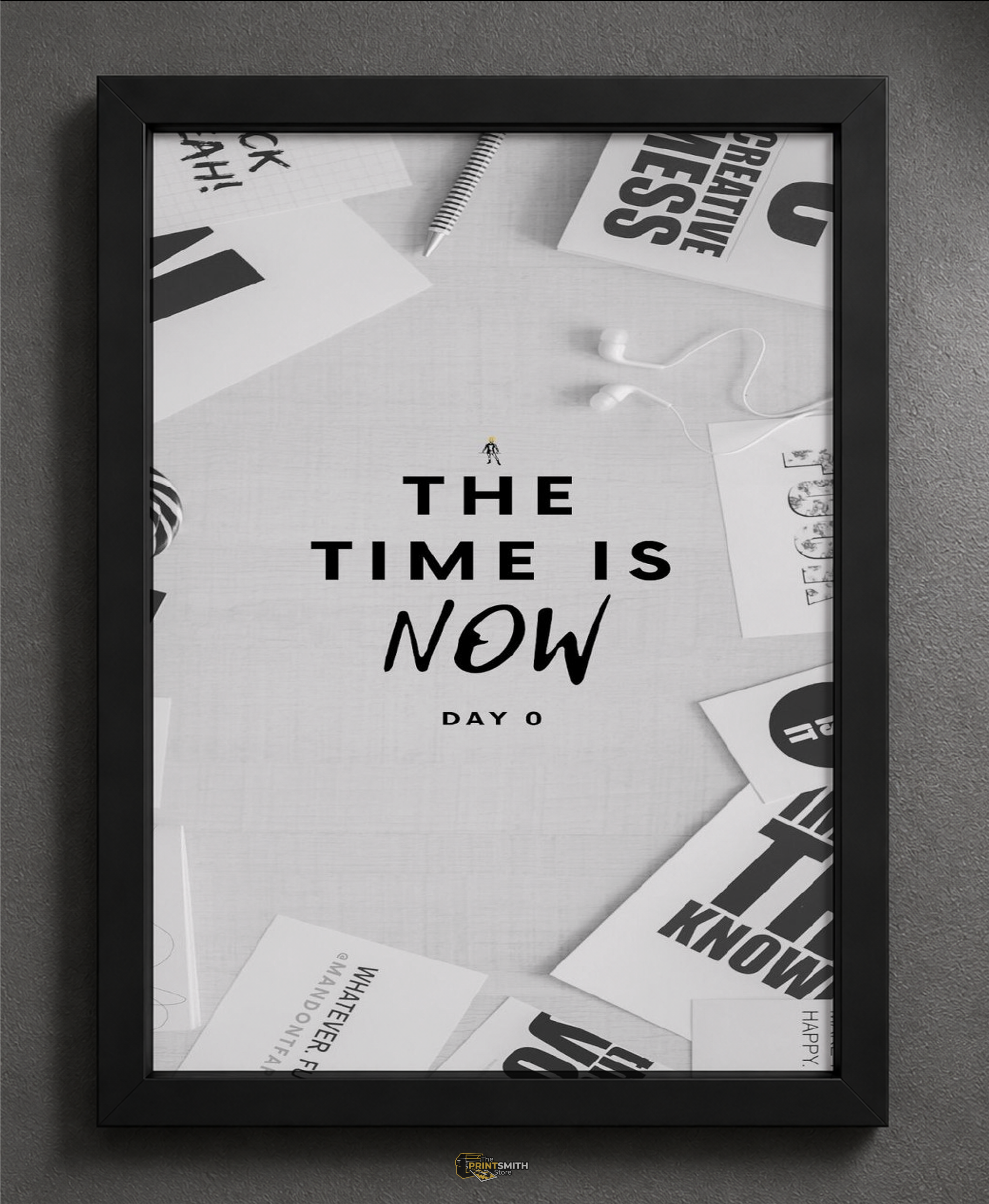 The Time Is Now Frame — Framed Print view 2
