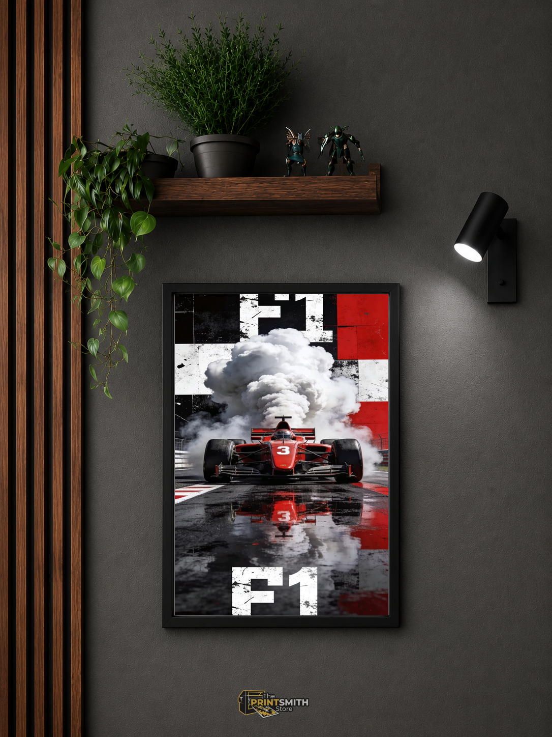 F1 Speed Demon Racing Frame — Framed Print view 3