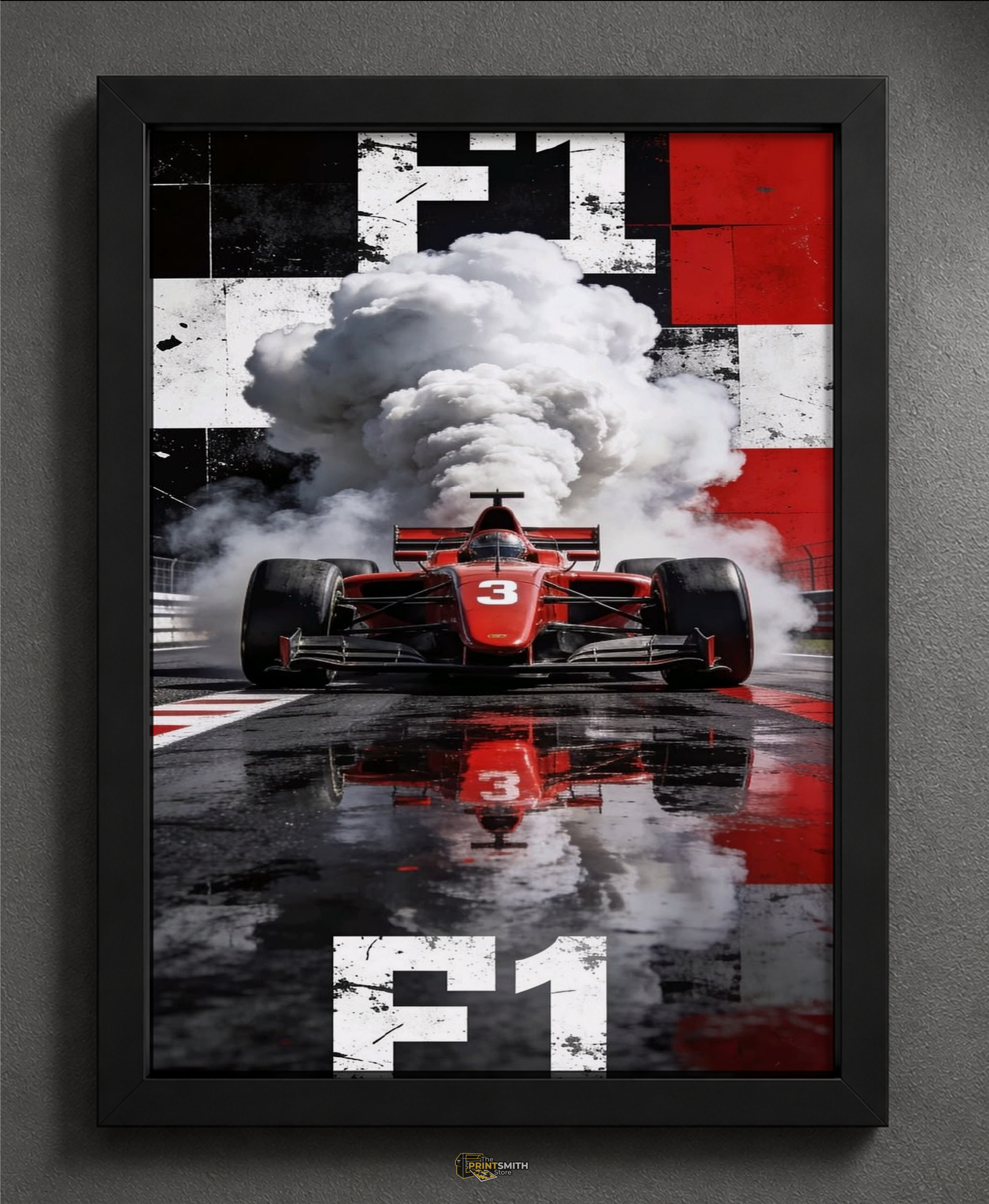 F1 Speed Demon Racing Frame — Framed Print view 2