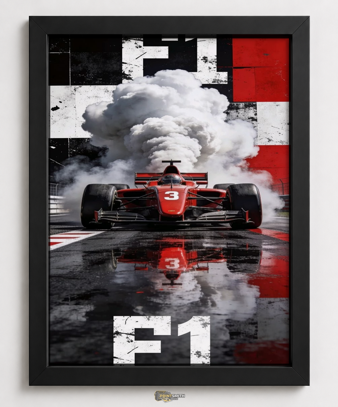 F1 Speed Demon Racing Frame — Framed Print