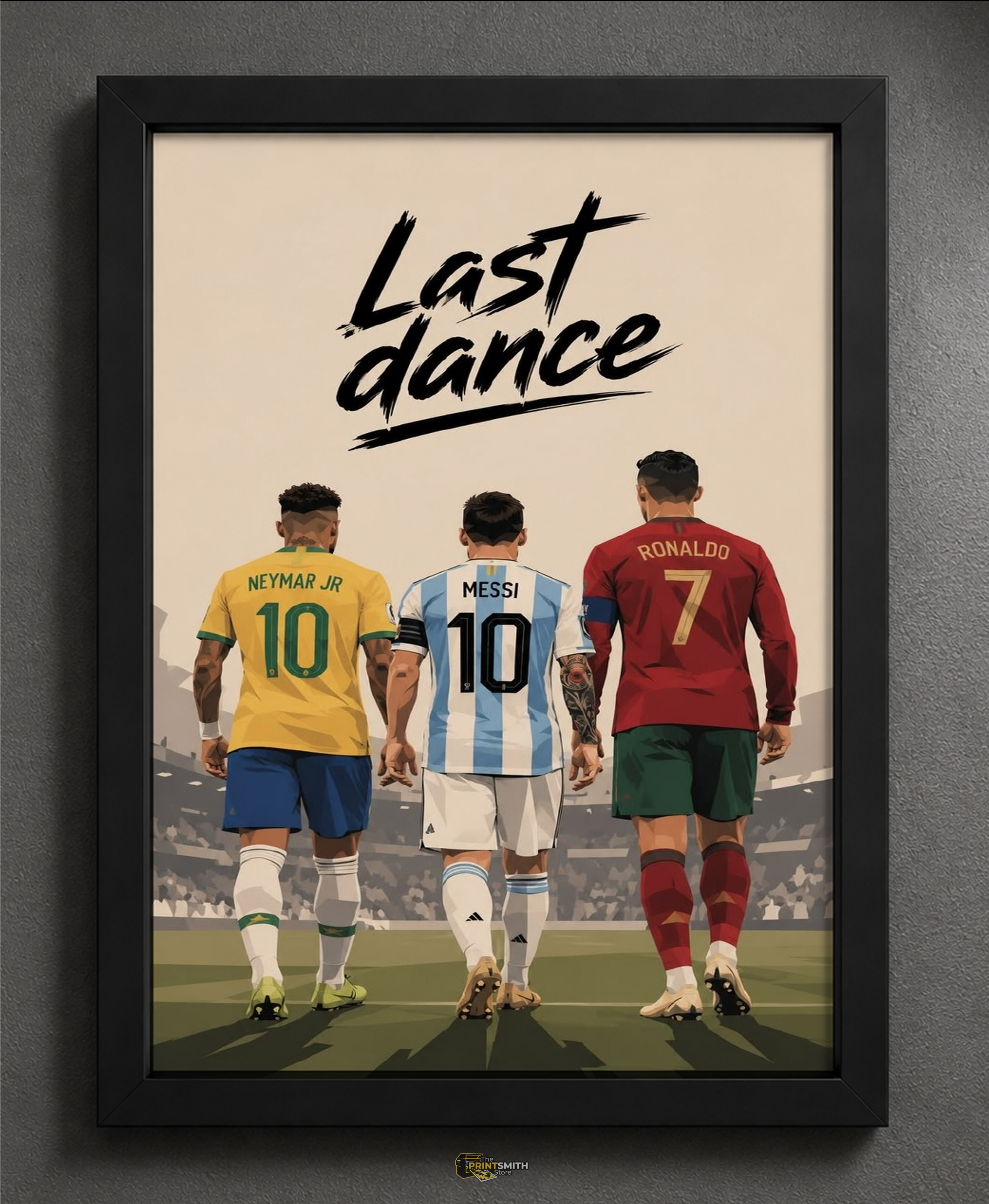 Last Dance Soccer Legends T-Shirt — Framed Print view 2