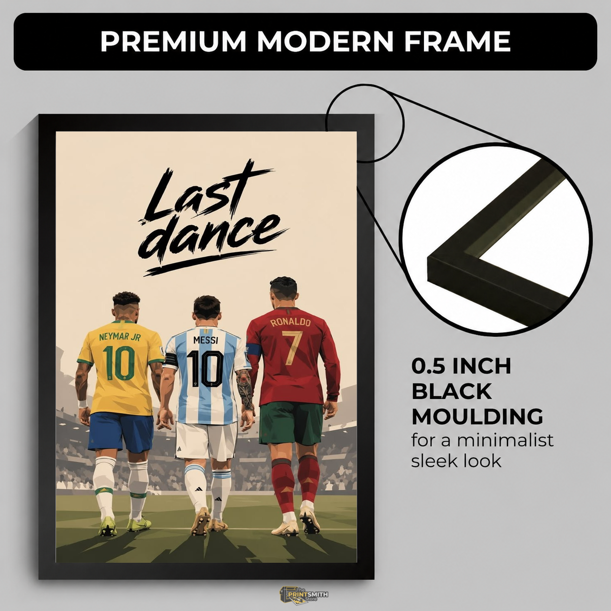 Last Dance Soccer Legends T-Shirt — Framed Print view 4
