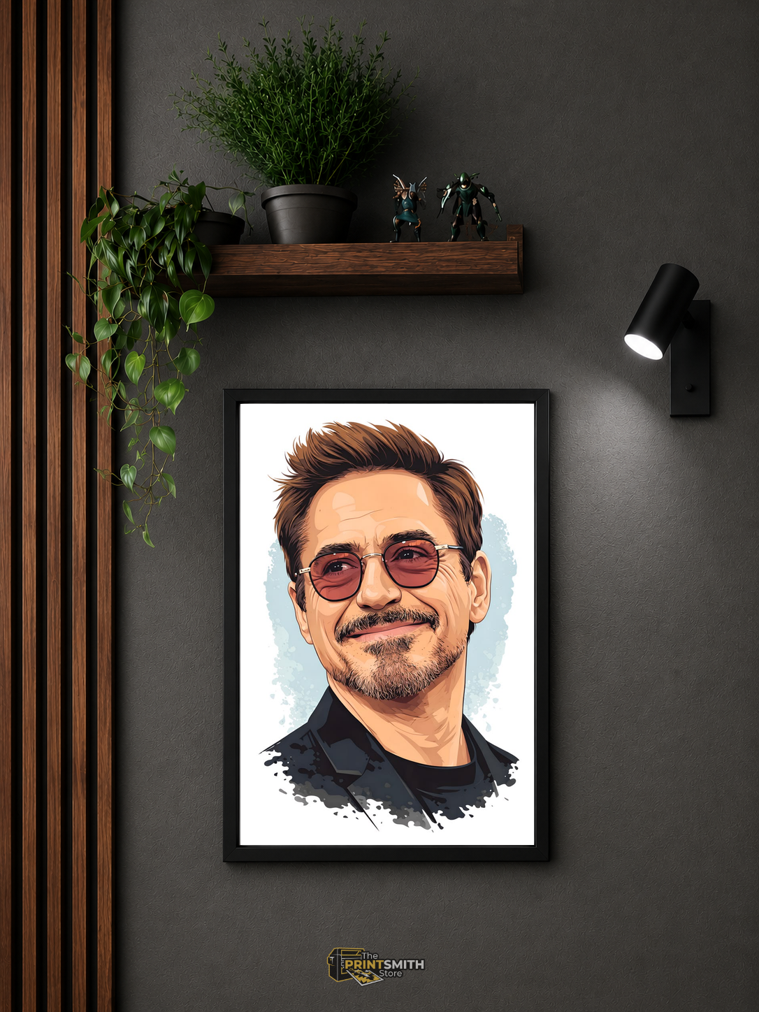 Iron Man Face Frame — Framed Print view 3