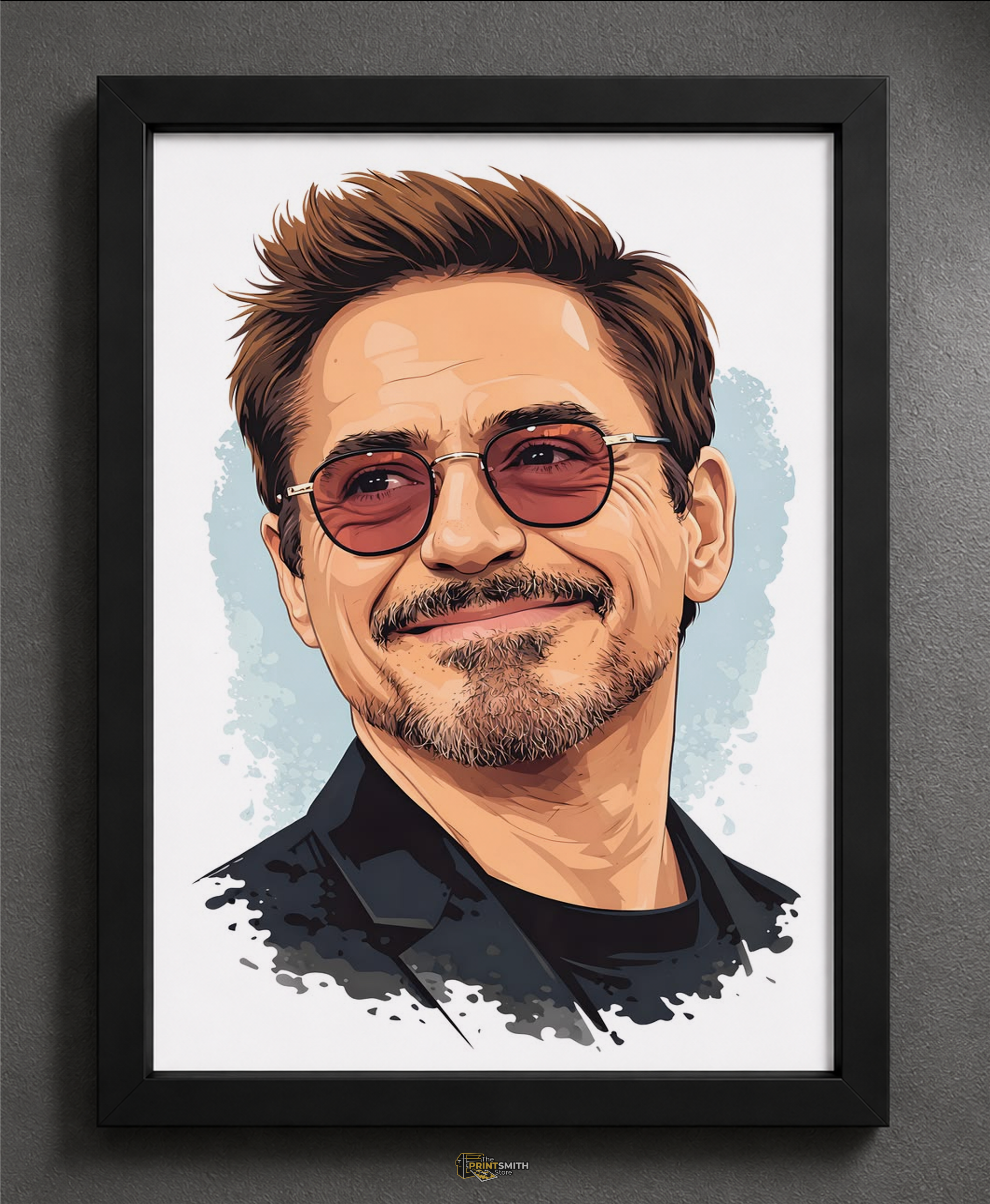 Iron Man Face Frame — Framed Print view 2