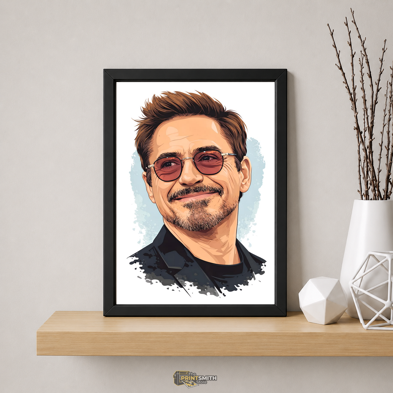 Iron Man Face Frame — Framed Print view 5