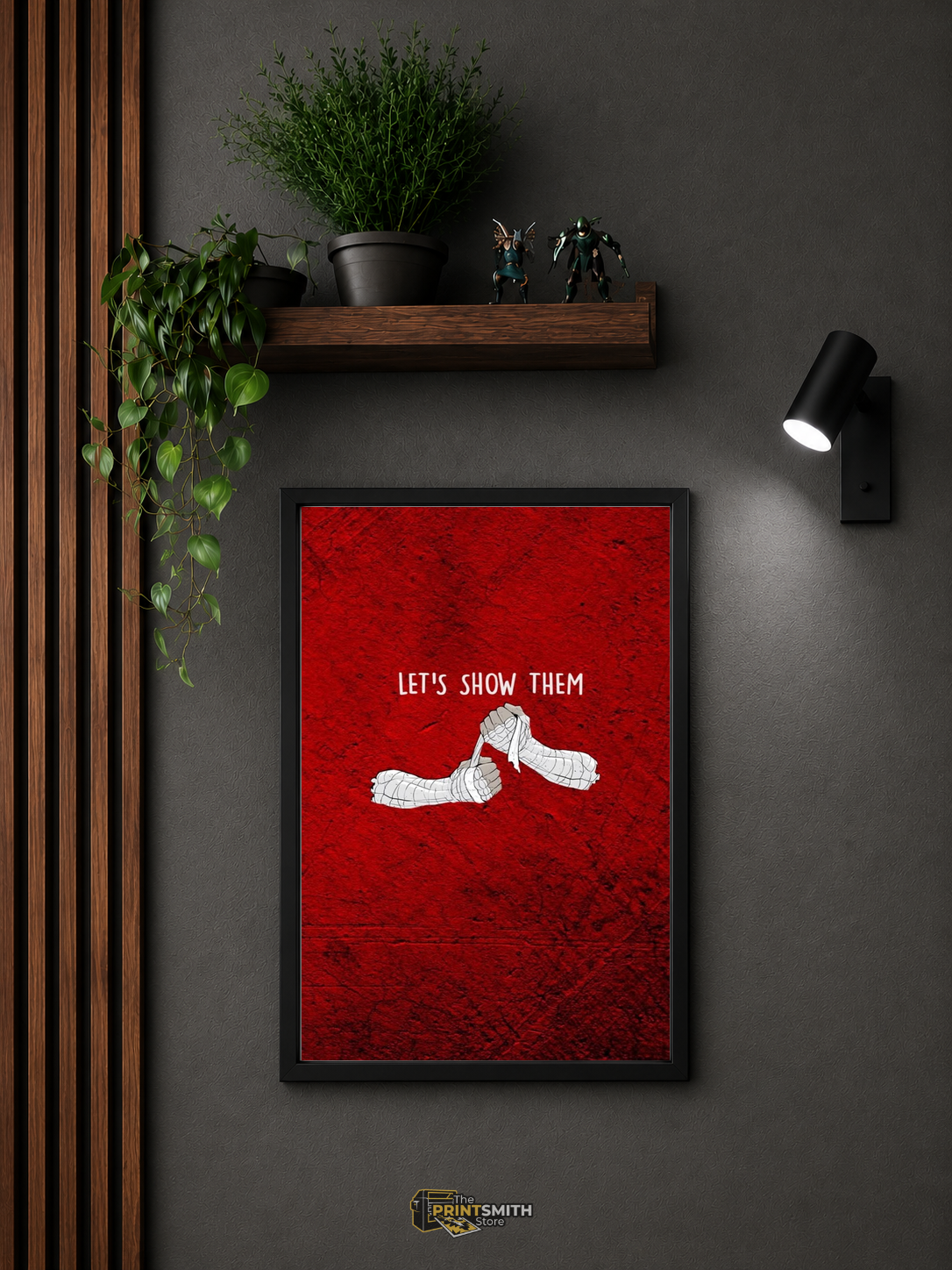 Let's Show Them Boxing Frame — Framed Print view 3