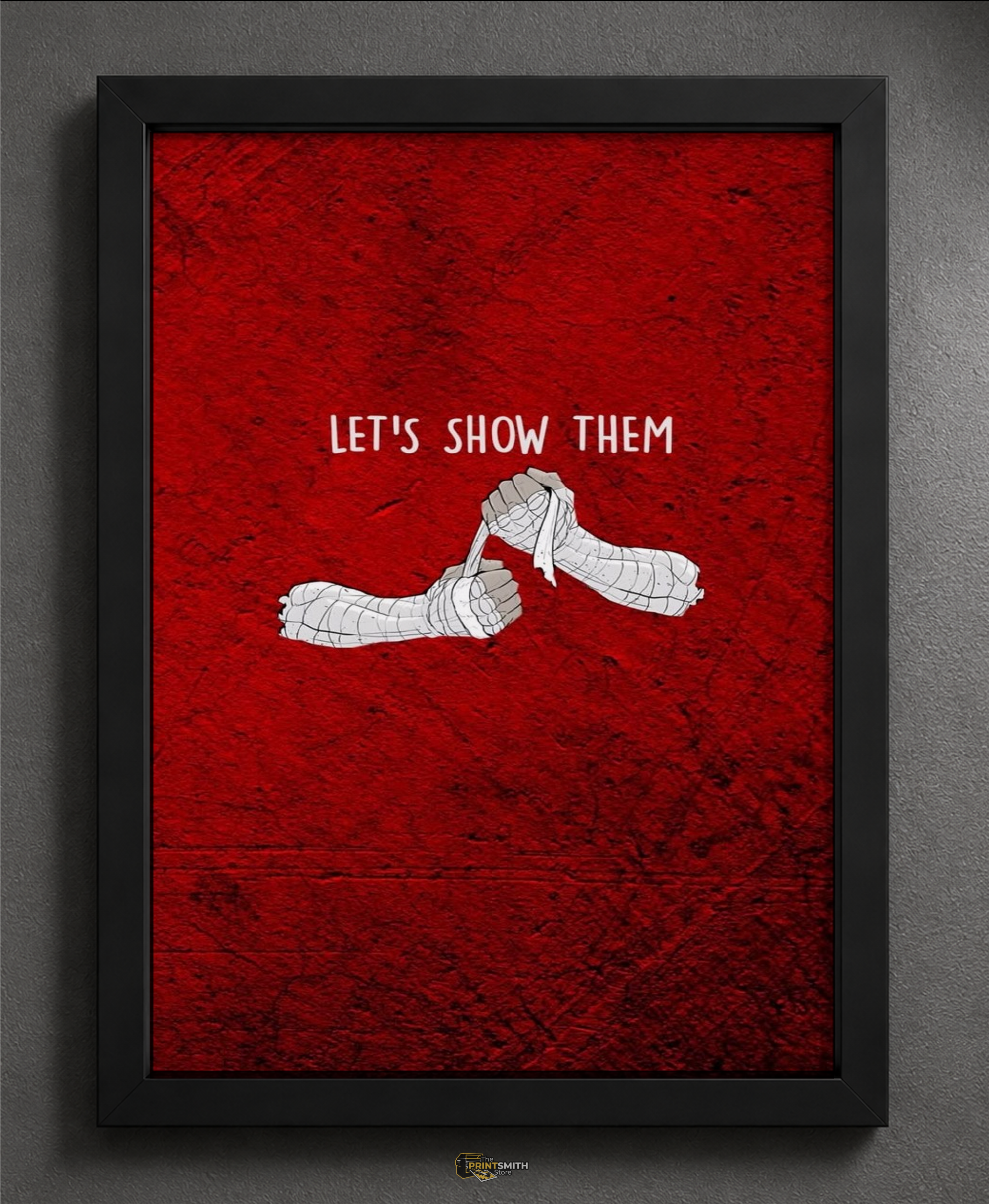 Let's Show Them Boxing Frame — Framed Print view 2