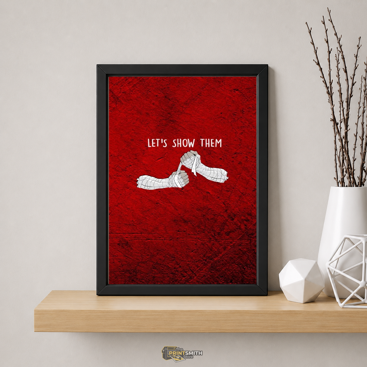 Let's Show Them Boxing Frame — Framed Print view 5