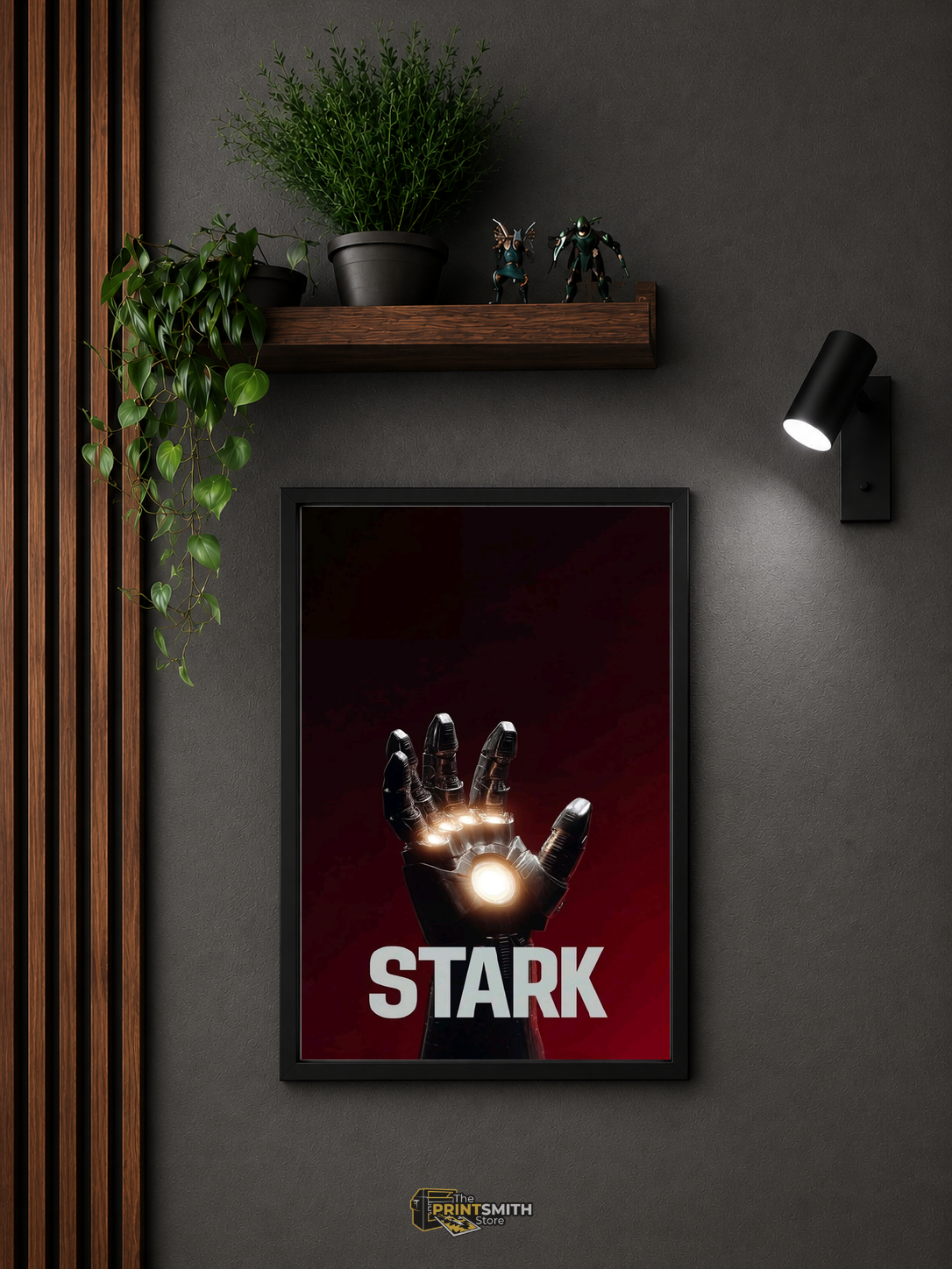 Iron Man Stark Glove Frame — Framed Print view 3