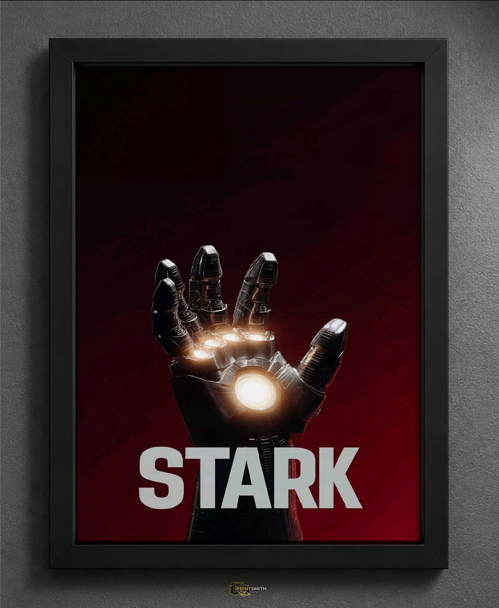 Iron Man Stark Glove Frame — Framed Print view 2