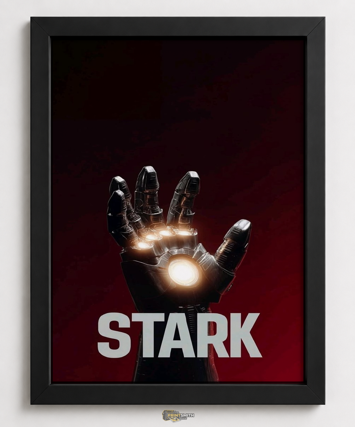 Iron Man Stark Glove Frame — Framed Print