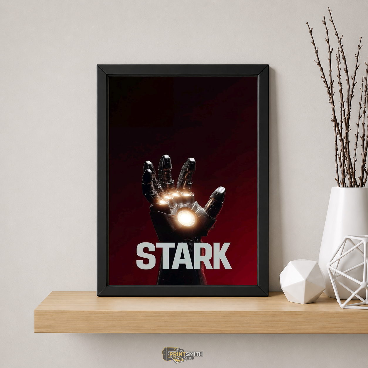Iron Man Stark Glove Frame — Framed Print view 5
