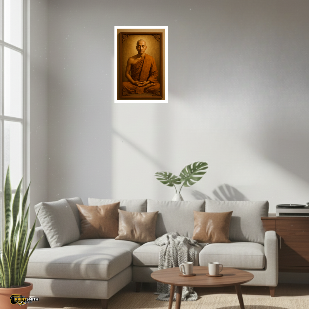 Serene Monk Portrait view 2
