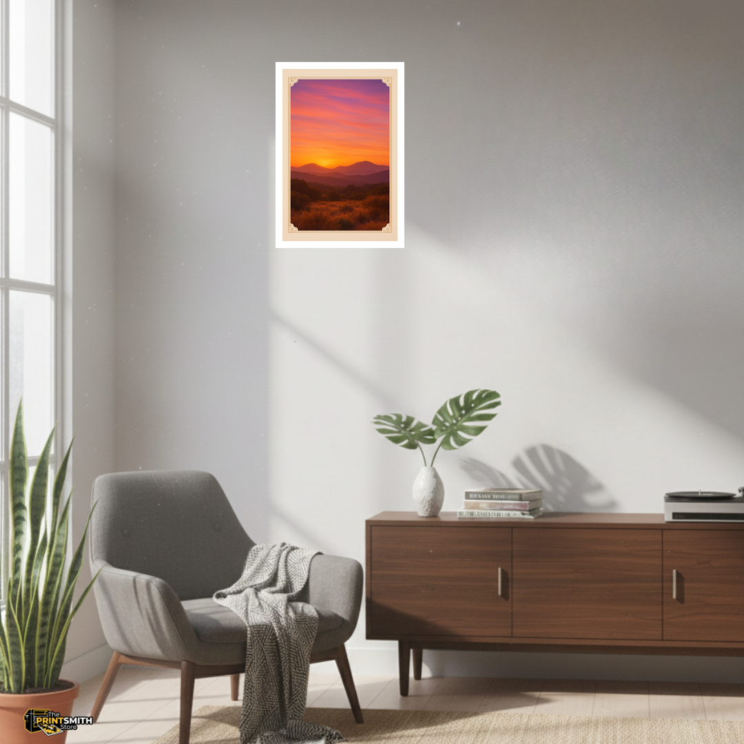 Vibrant Mountain Sunset