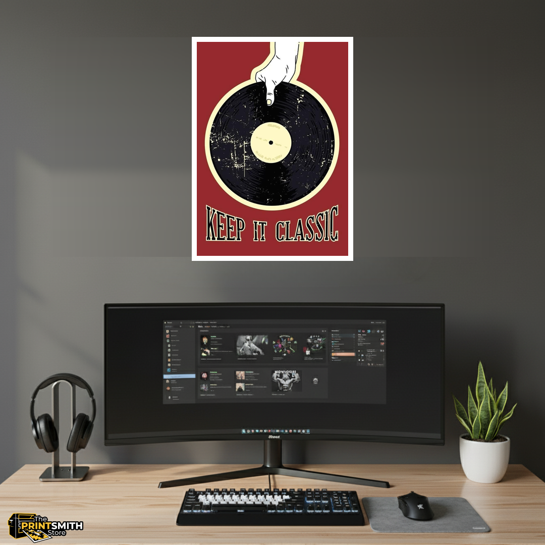 Keep It Classic Vinyl Record Poster view 4