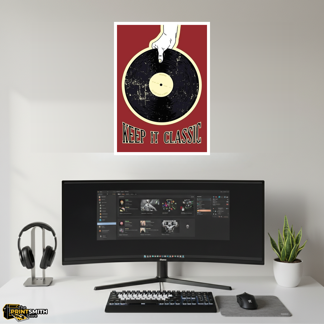 Keep It Classic Vinyl Record Poster view 3