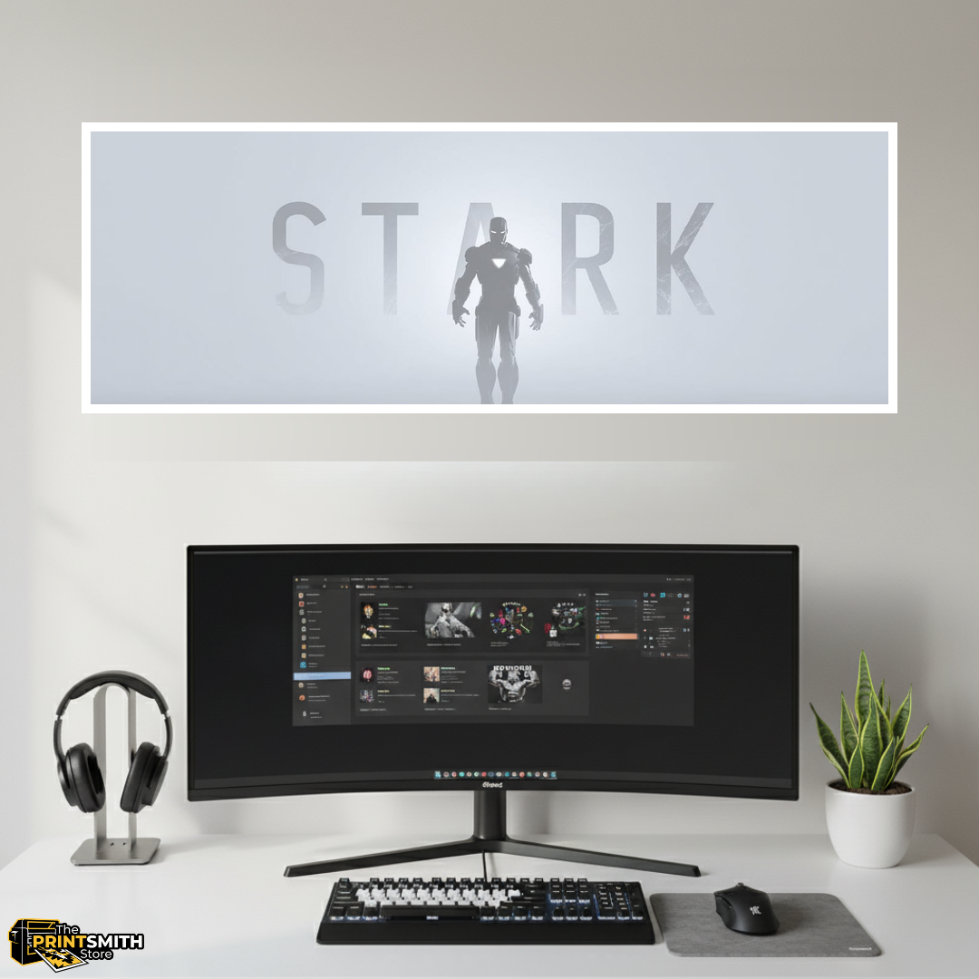 Stark Minimalist Iron Man Poster view 3