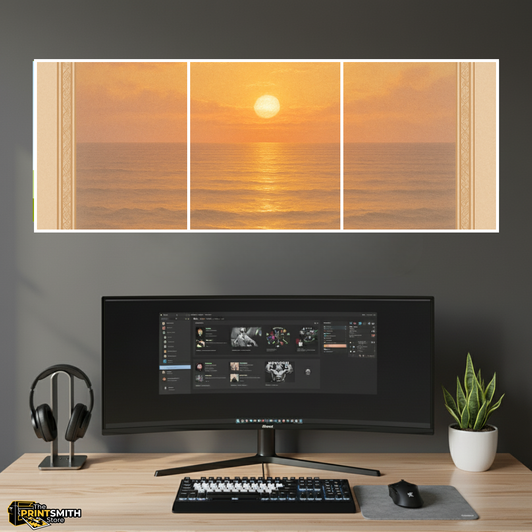 Golden Hour Ocean View — 3-Piece Set view 2