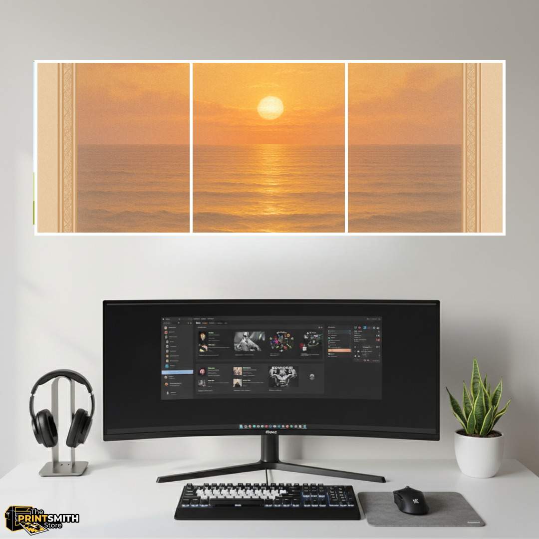 Golden Hour Ocean View — 3-Piece Set