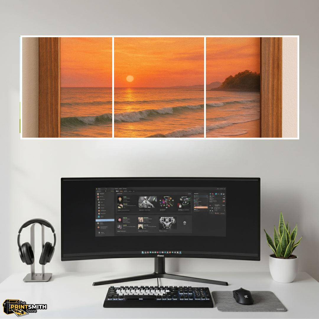 Sunset Serenity By The Sea — 3-Piece Set