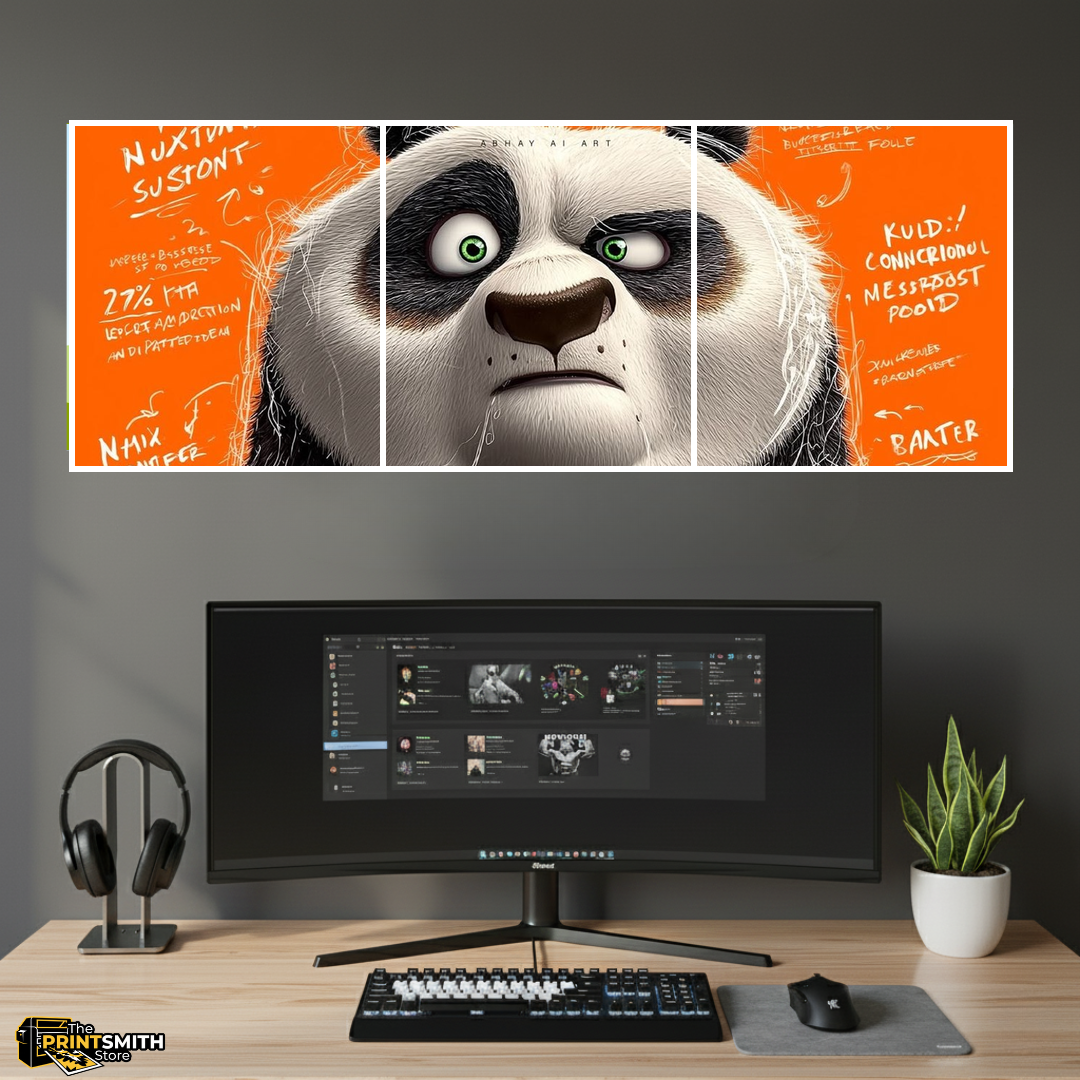 Surprised Panda Face — 3-Piece Set view 2