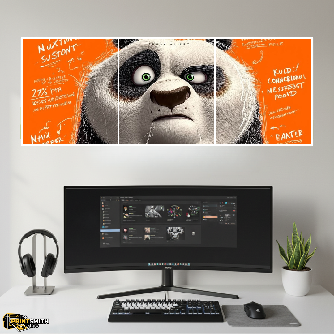 Surprised Panda Face — 3-Piece Set