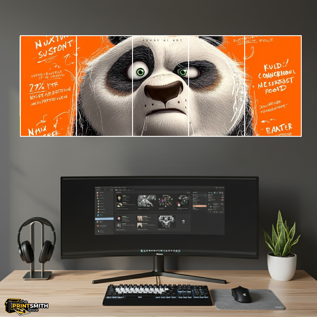 Surprised Panda Face — 5-Piece Set view 2