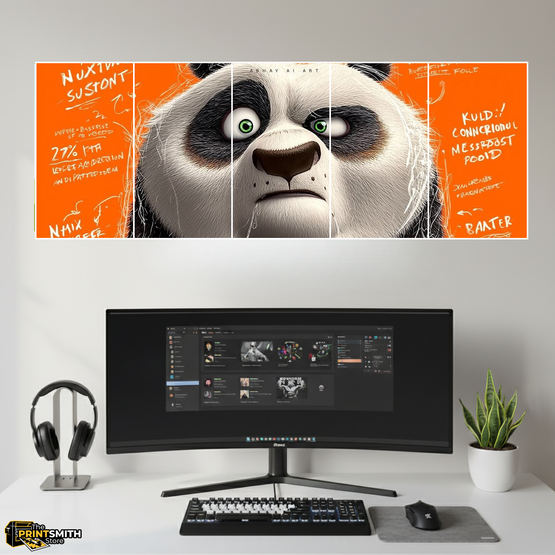 Surprised Panda Face — 5-Piece Set