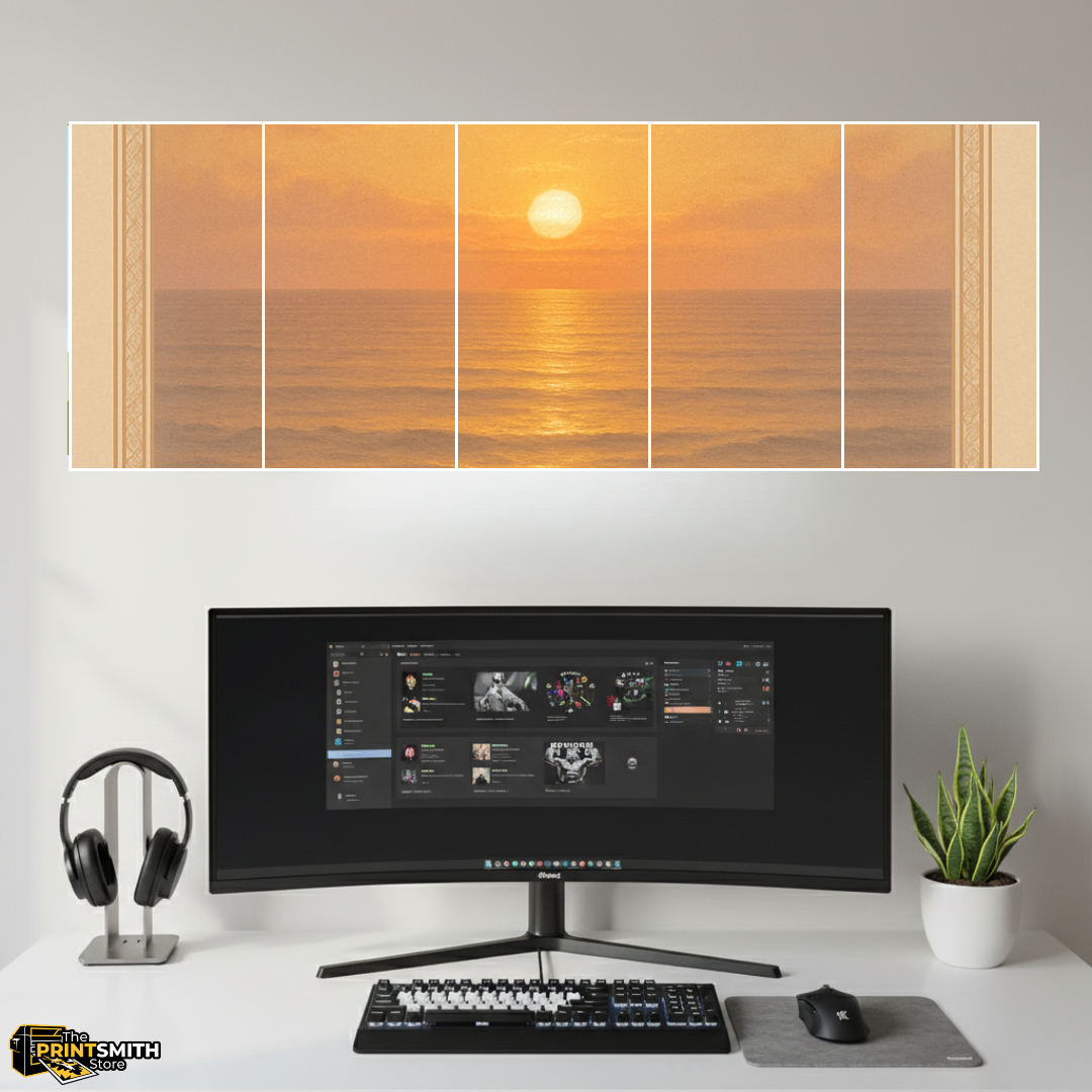 Golden Hour Ocean View — 5-Piece Set