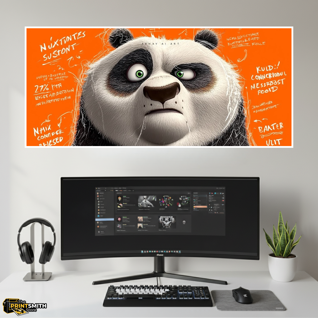 Surprised Panda Face view 3